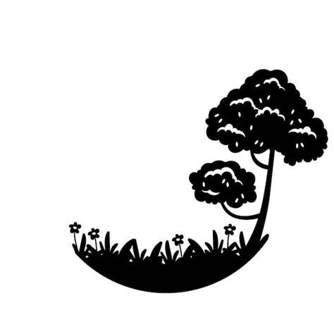 Download Free Silhouette of Spring Files Free PSD Mockups