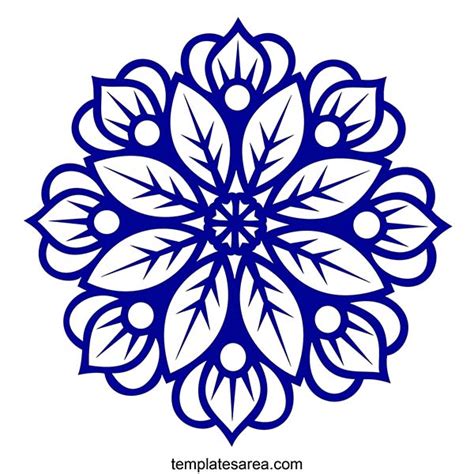 Download Free Simple Flower Mandala Set-5 Cut Files