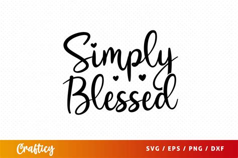 Download Free Simply Blessed SVG For Crafts