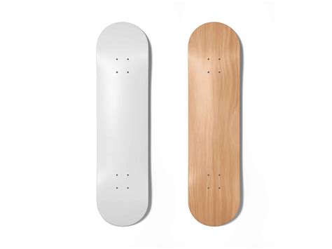 Download Free Skateboard Mockup - Top View PSD Yellowimages