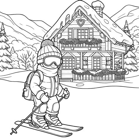 Download Free Ski Chalet Printable