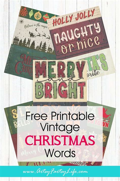 Download Free Skinny Christmas Word Set Crafts