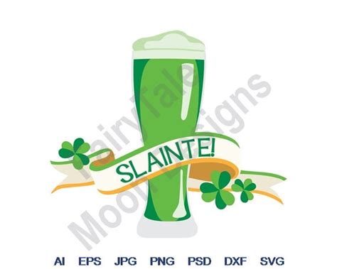 Download Free Slainte Beer - SVG File, DXF File DXF Files