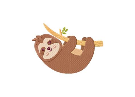 Download Free Sloth Embroidery Design Files
