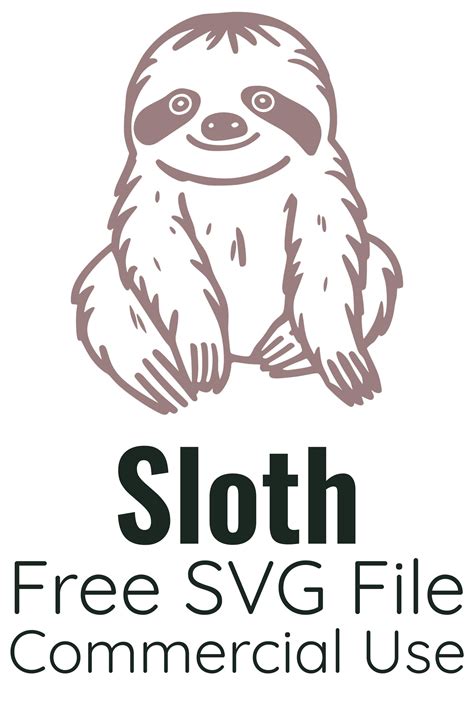 Download Free Sloth Embroidery Design Files for Cricut