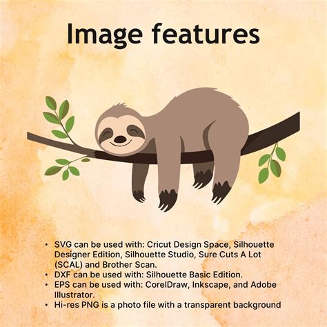 Download Free Sloth Svg Bundle DXF Files