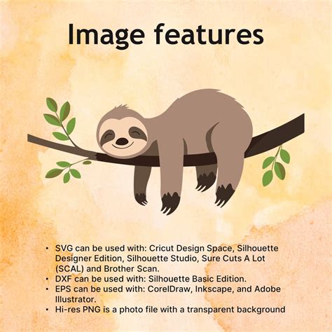 Download Free Sloth Svg Bundle For Cricut