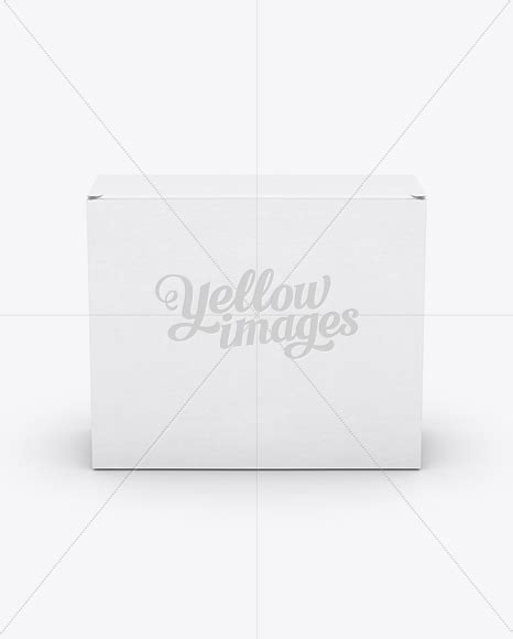 Download Free Small White Cardboard Box Mockup - Front View (High-Angle Shot) PSD Generator