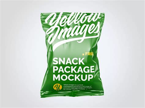 Download Free Snack Package Mockup - Front View PSD for Branding