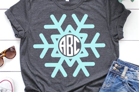 Download Free Snowflake Monogram SVG, PNG, DXF Digital Files Include Commercial Use