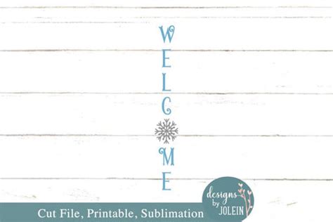 Download Free Snowflake Welcome Sign, Cut file Easy Edite