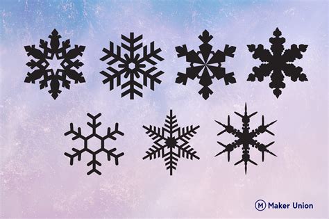 Download Free Snowflakes Elements - Winter Clipart Commercial Use DXF Files