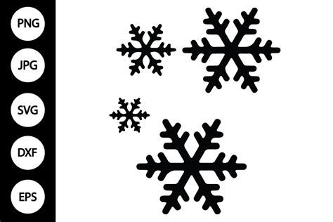 Download Free Snowflakes silhouette SVG bundle Printable