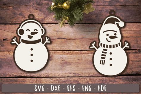 Download Free Snowman Christmas Graphic Pack. DXF Files