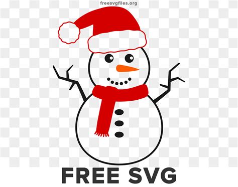 Magical Winter Delight: Download our Free Snowman SVG for Festive Crafts