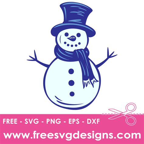 Download Free Snowman Winter Packs Svg Design DXF Files