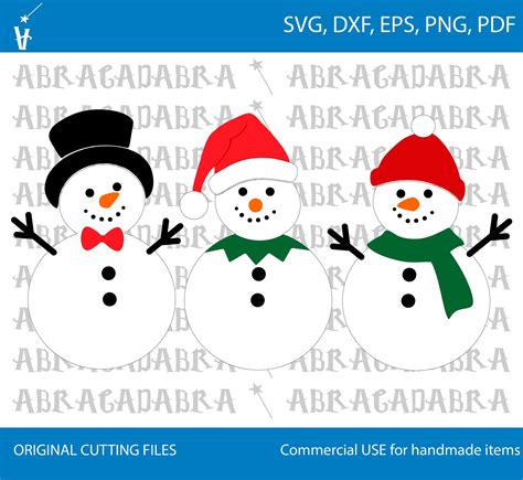 Download Free Snowmen For Cricut
