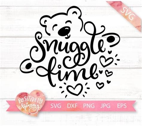 Download Free Snuggle Bear - SVG File, DXF File Cut Files