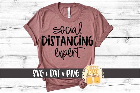 Download Free Social Distancing Shirt Svg Files DXF Files
