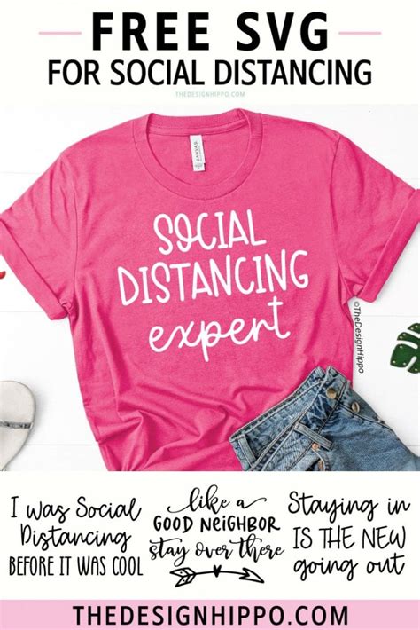 Download Free Social Distancing Shirt Svg Files For Crafts