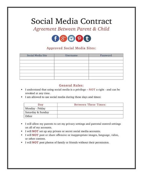 Free Social Media Marketing Contract Template