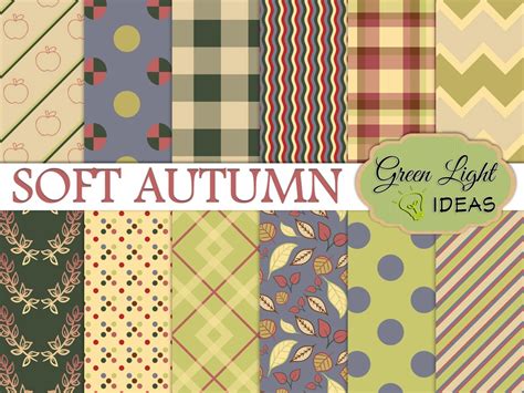 Download Free Soft Autumn Digital Papers Commercial Use DXF Files