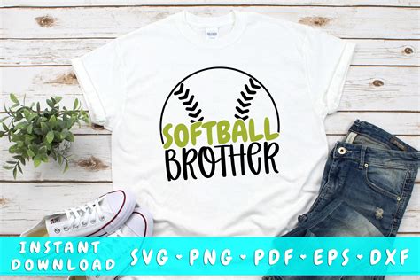 Download Free Softball Brother For Crafts