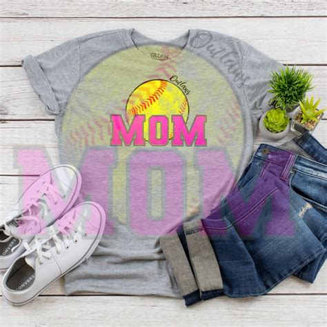 Download Free Softball Fan Mom Commercial Use