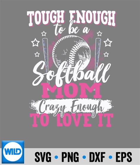 Download Free Softball Fan Mom Easy Edite