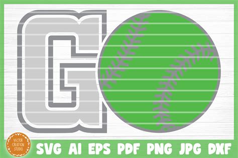 Download Free Softball GO SVG Cut File Files Free PSD Mockups