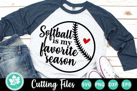 Download Free Softball Is My Favorite Season SVG Cut File Files Free PSD Mockups