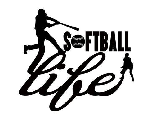 Download Free Softball Life Cut Design Files