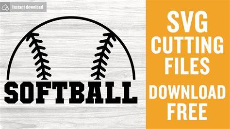 Download Free Softball Life Cut Design Files for Cricut