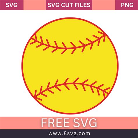 Download Free Softball Life Cut Design for Cricut Machine