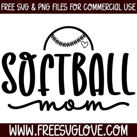 Download Free Softball Mom | SVG Cut File Files