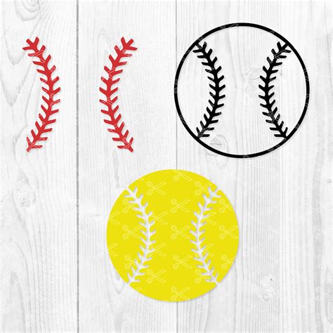 Download Free Softball SVG Commercial Use DXF Files