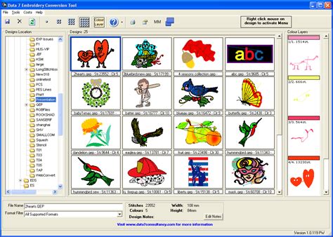 Free Software To Categorize And View Embroidery Designs