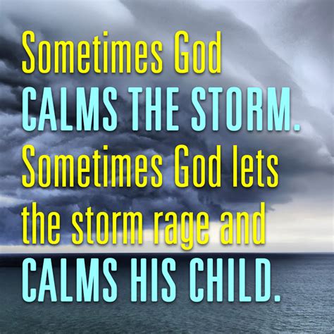 Download Free Sometimes God Calms The Storm Printable