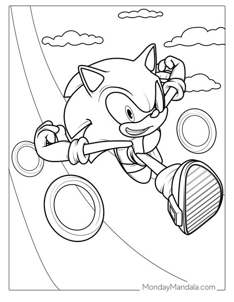 Free Sonic Coloring Pages