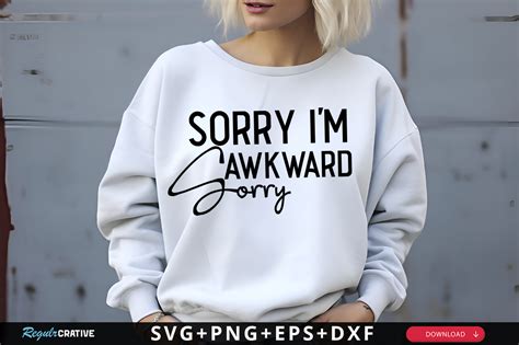Download Free Sorry I Am Awkward Sorry SVG Cut File Commercial Use Free PSD Mockups