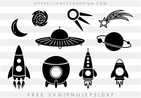 Download Free Space Rocket SVG DXF cutting files Circle Split Monogram Frame For Crafts