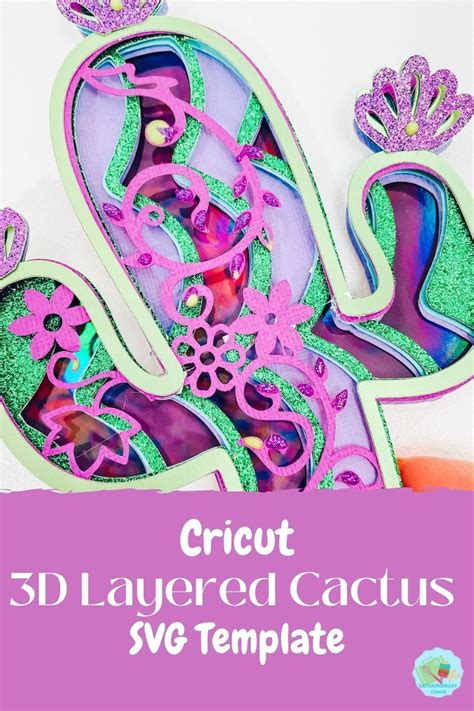 Download Free Spiked Cactus for Cricut Machine