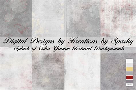 Download Free Splash of Color Grunge Textured Backgrounds Printable