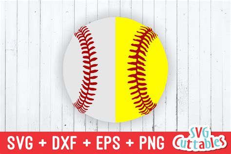 Download Free Split Baseball / Softball For Silhouette