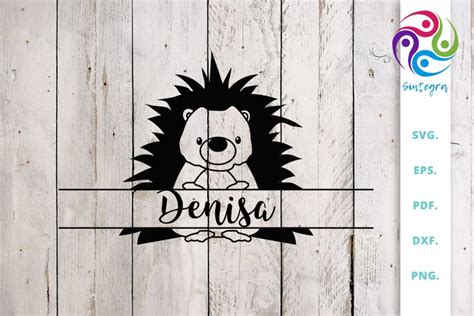 Download Free Split Hedgehog SVG Cut File Commercial Use Free PSD Mockups