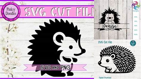 Download Free Split Hedgehog SVG Cut File DXF Files