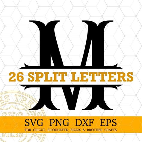Download Free Split Letters - SVG, DXF, EPS Digital Cut Files DXF Files