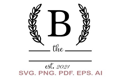 Download Free Split Monogram Embroidery design Letter B Commercial Use DXF Files