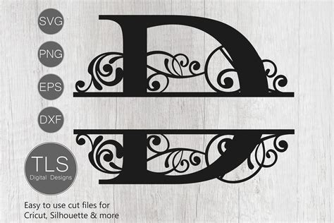 Download Free Split Monogram Embroidery design Letter D Commercial Use Free PSD Mockups