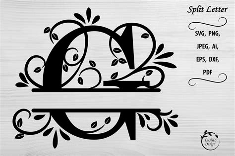 Download Free Split Monogram Embroidery design Letter G Cut Images